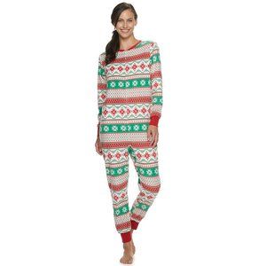 Women's Jammies For Your Families® "We Jingled" Microfleece One-Piece Pajamas XS